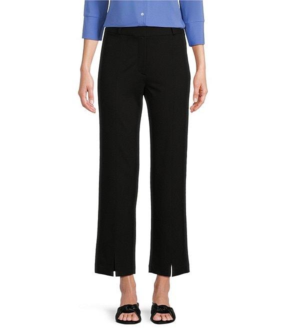 J.McLaughlin Deanne Split Front Hem Knit Straight Leg Cropped Pants Product Image