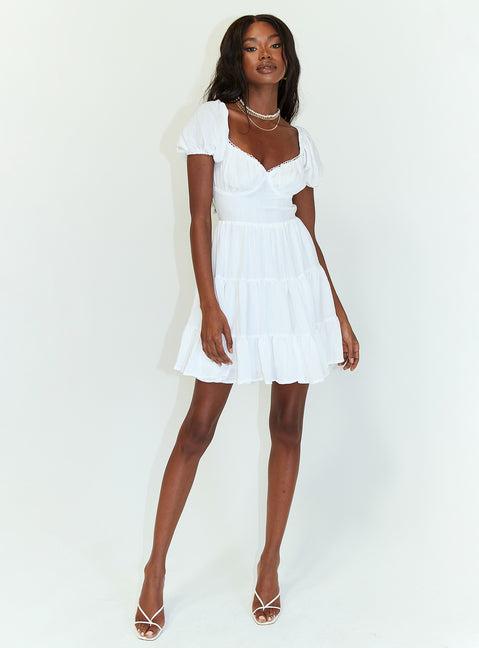 Danny Mini Dress White Product Image
