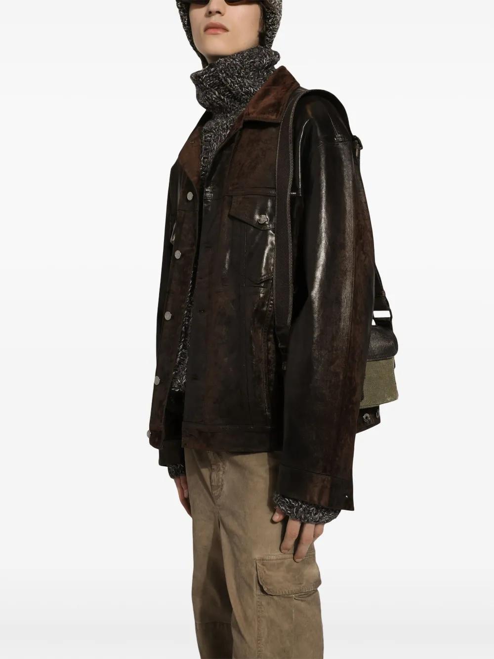 Coated denim jacket  Product Image