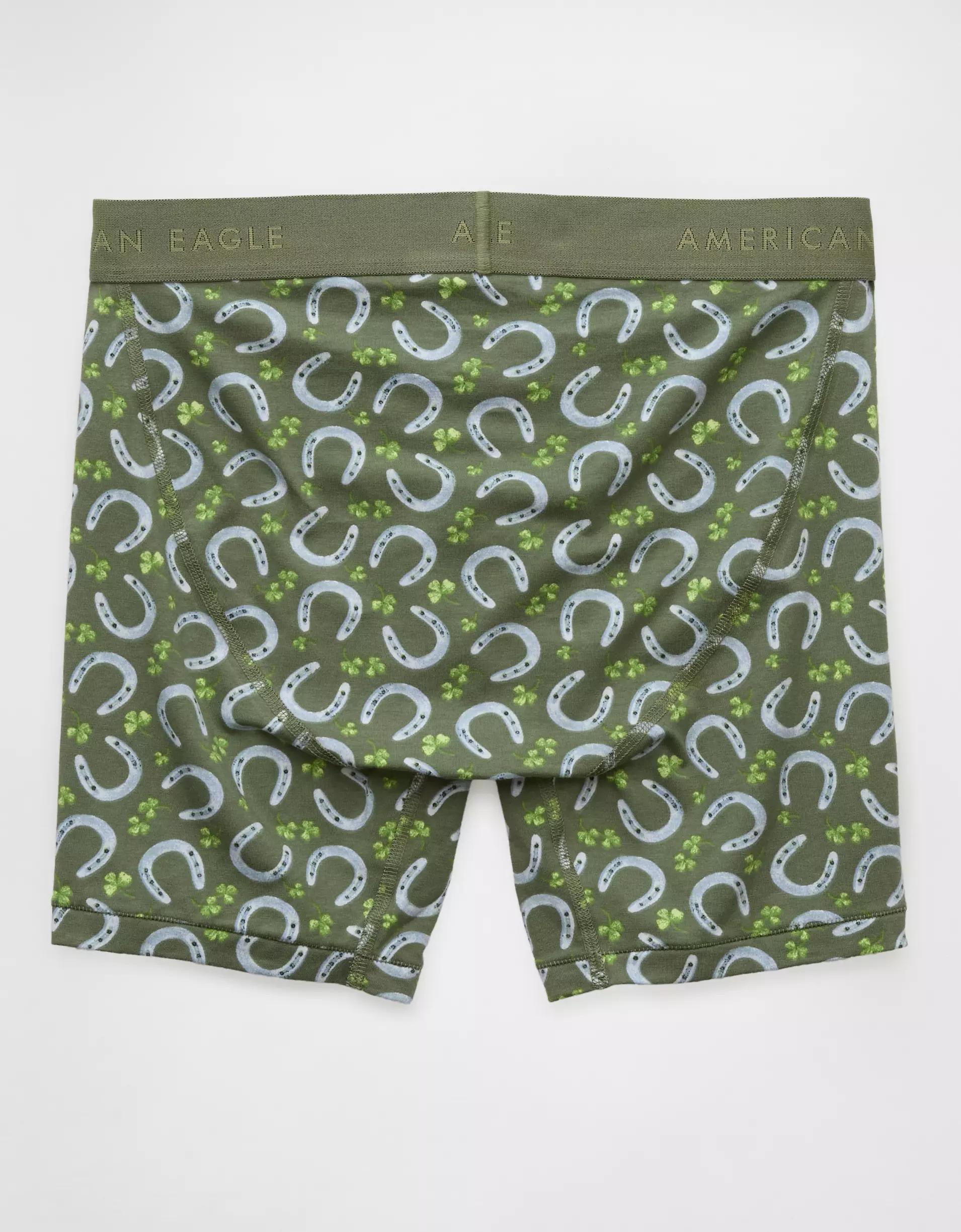 AEO Men's St. Patrick's Day Horseshoes 6" Classic Boxer Brief Product Image