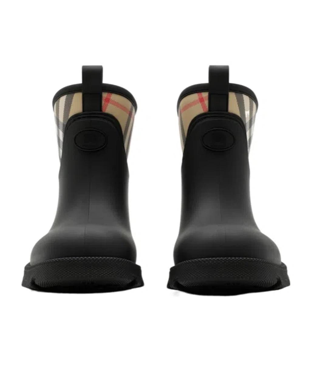 BURBERRY Women Marsh Stamp Rubber Ankle Boots In Gray Product Image