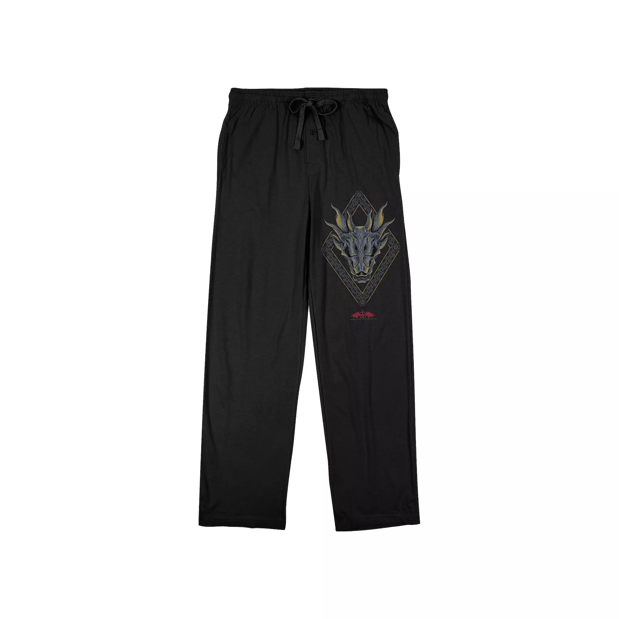 Men's House of Dragon Dragon Head Logo Pajama Pants,  Product Image