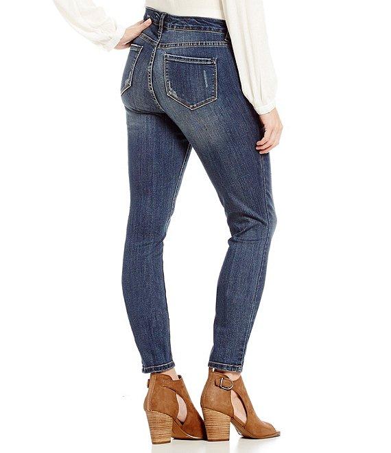 Code Bleu Soho Skinny Leg Mid Rise Jeans Product Image