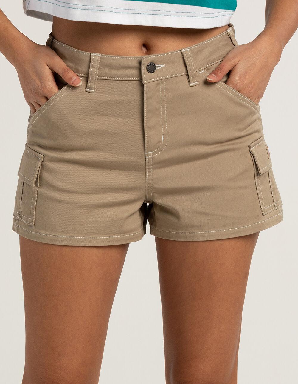 DICKIES Women Cargo Shorts - BLACK Product Image