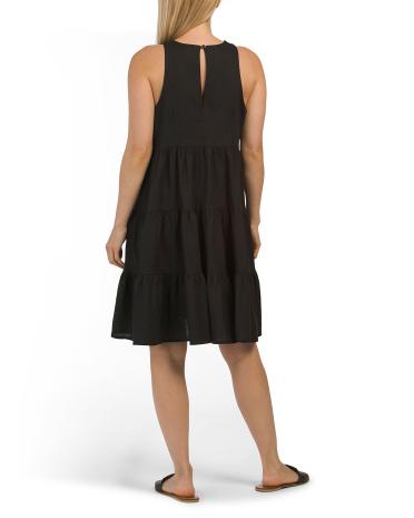 Tiered Linen Dress for Women | Cotton/Cotton Product Image