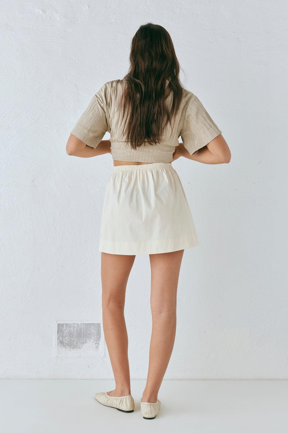 Elka Mini Skirt Cream Product Image