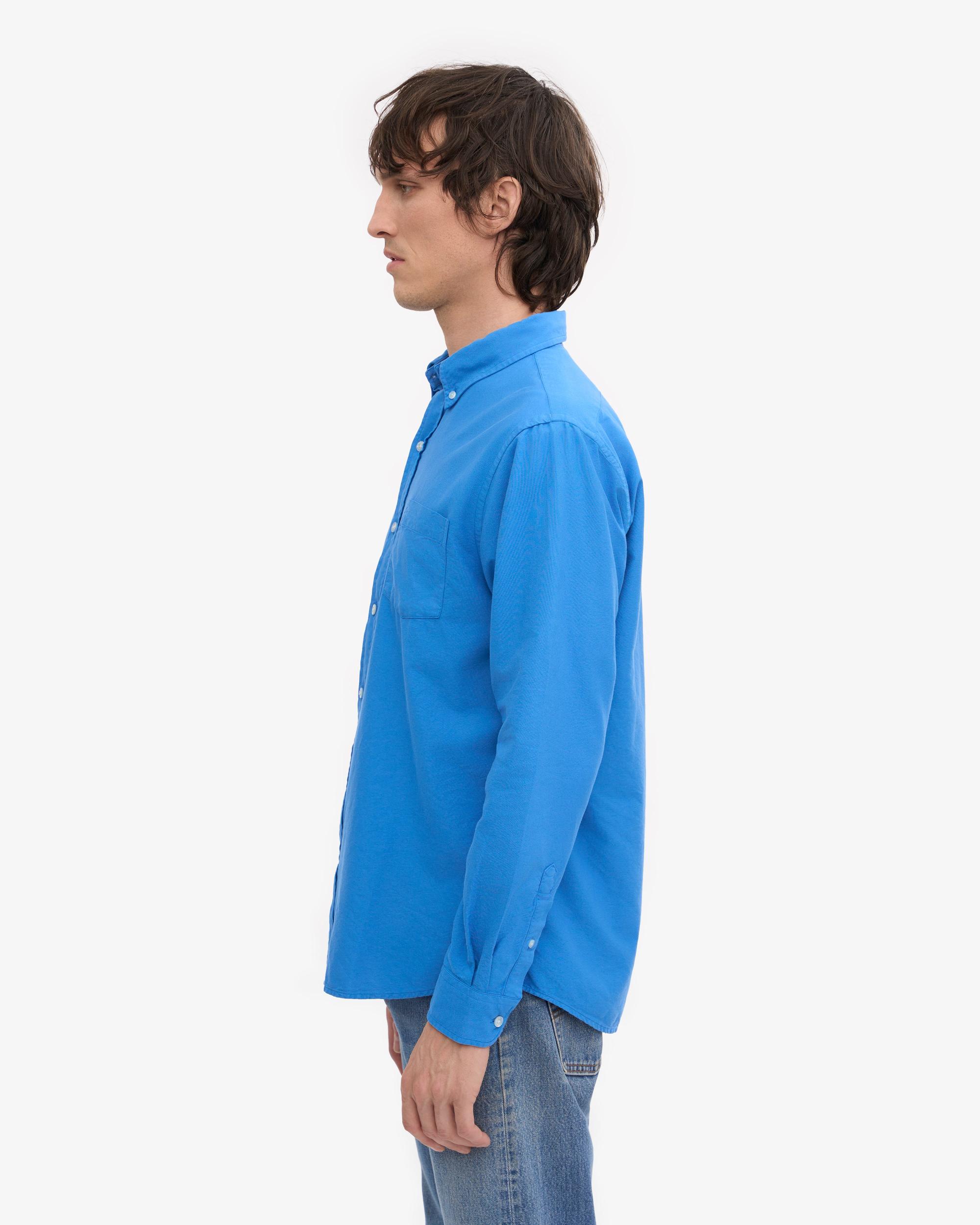 Organic Button Down Shirt - Pacific Blue Product Image
