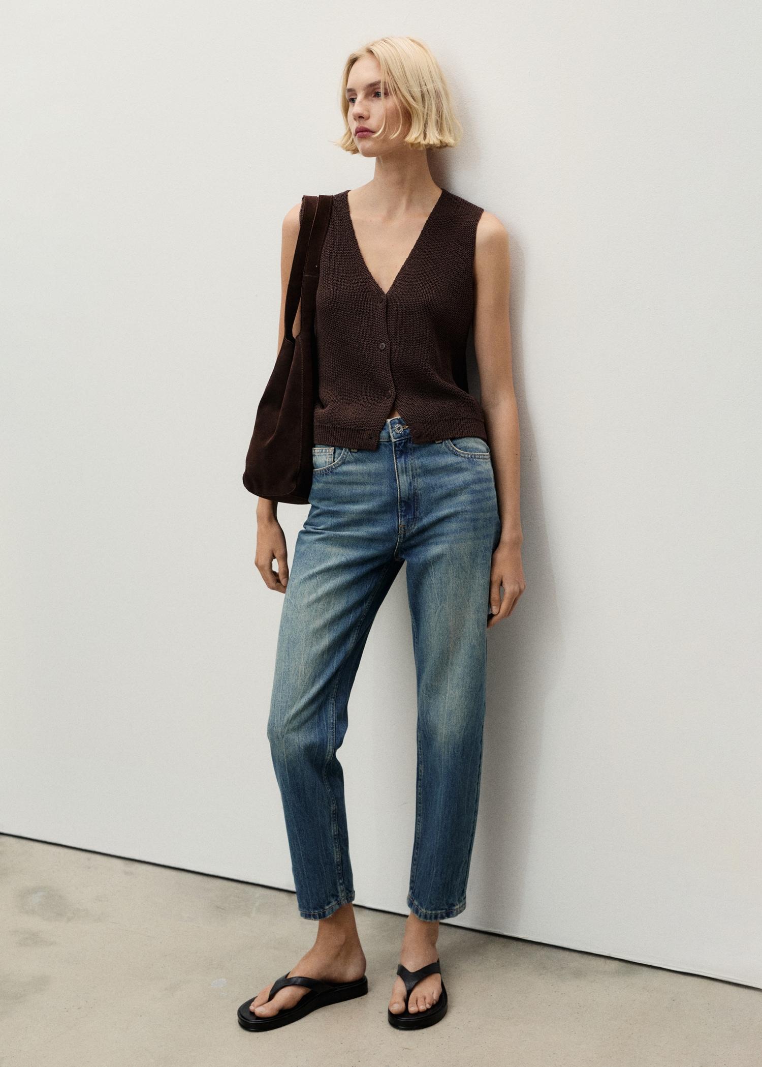 Mom2000 high-rise jeans - Women | MANGO USA Product Image