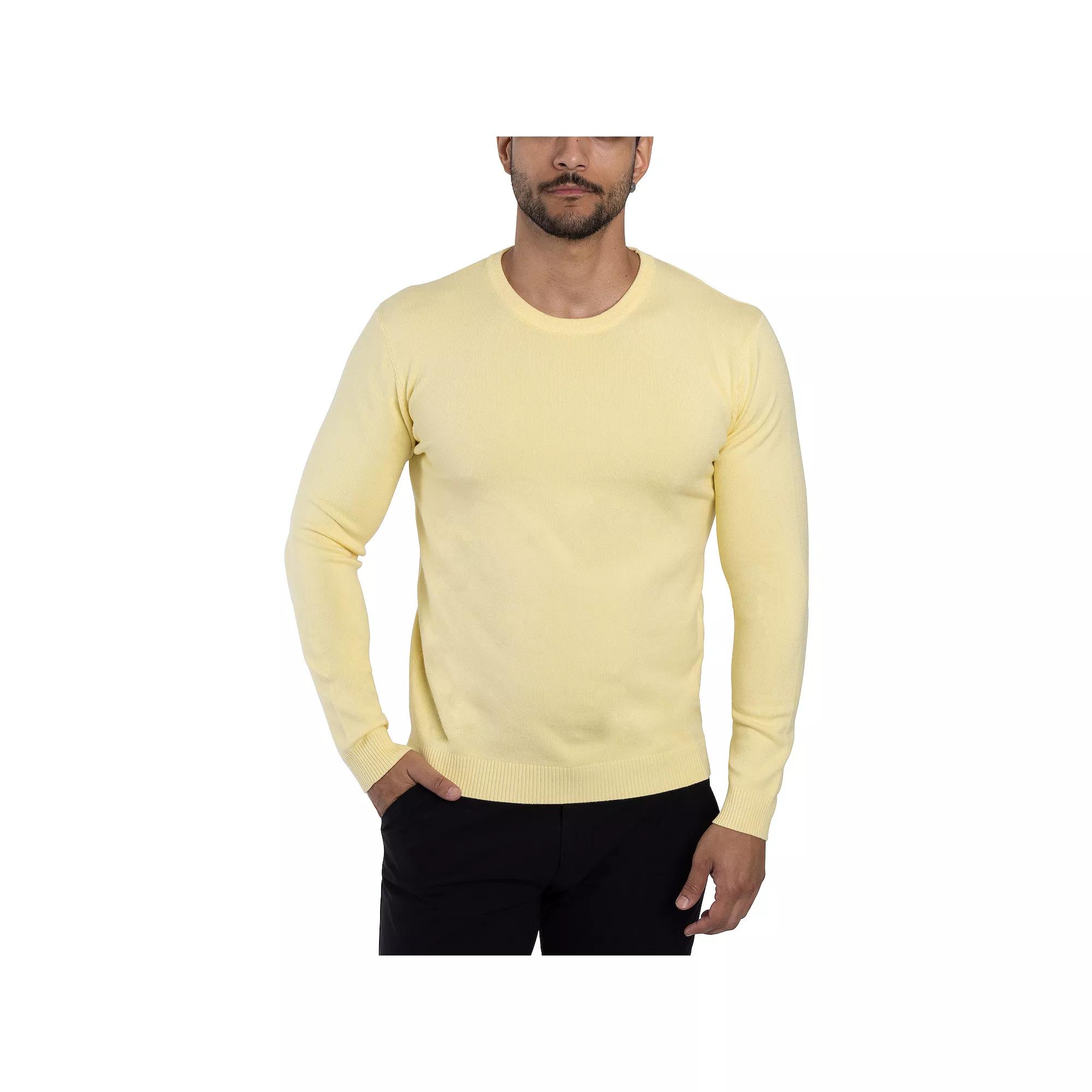 Men's Xray Fitted Crewneck Top, Size: Medium, Banana Yellow Product Image