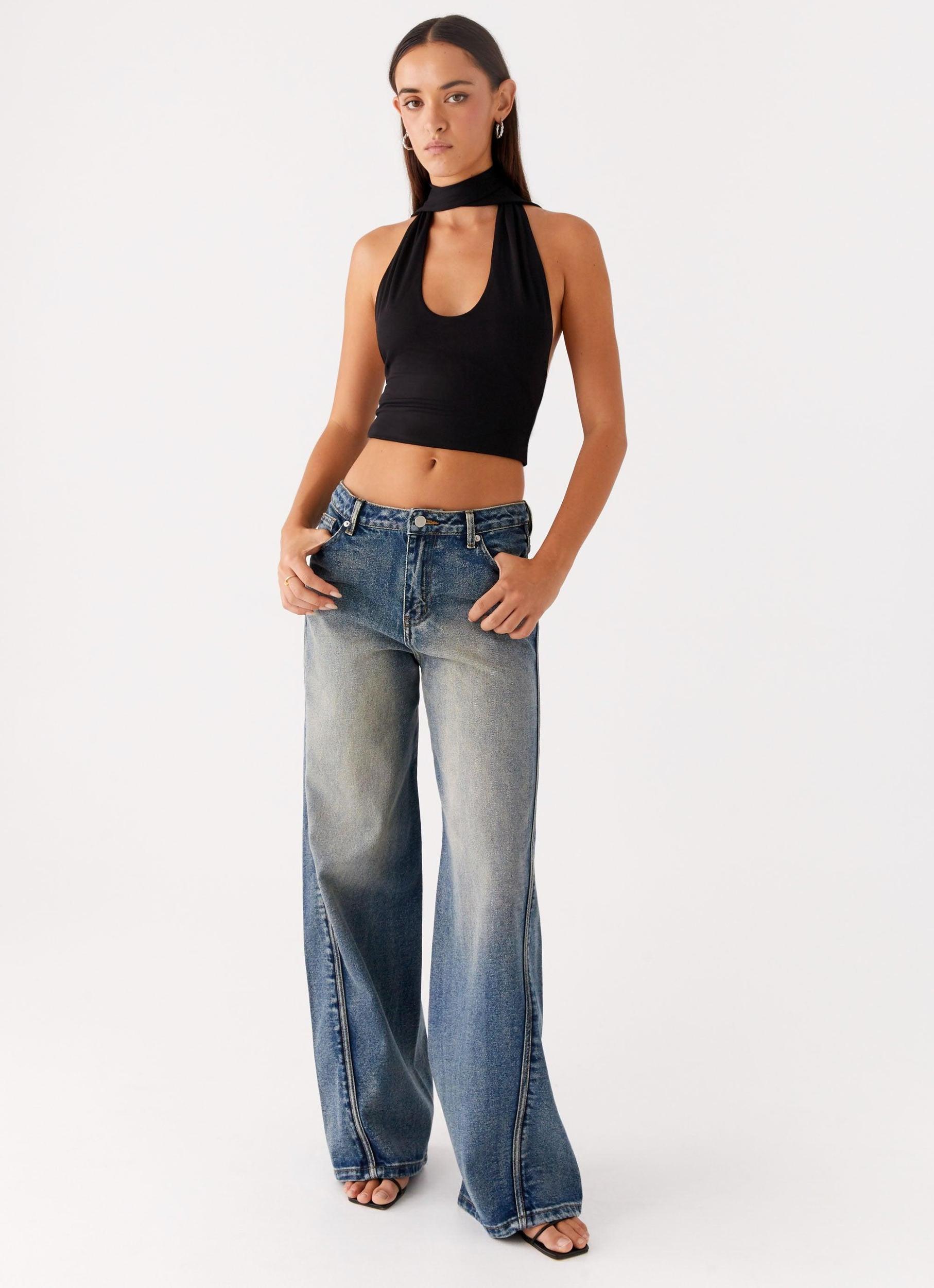 Calico Denim Jeans - Indigo Product Image