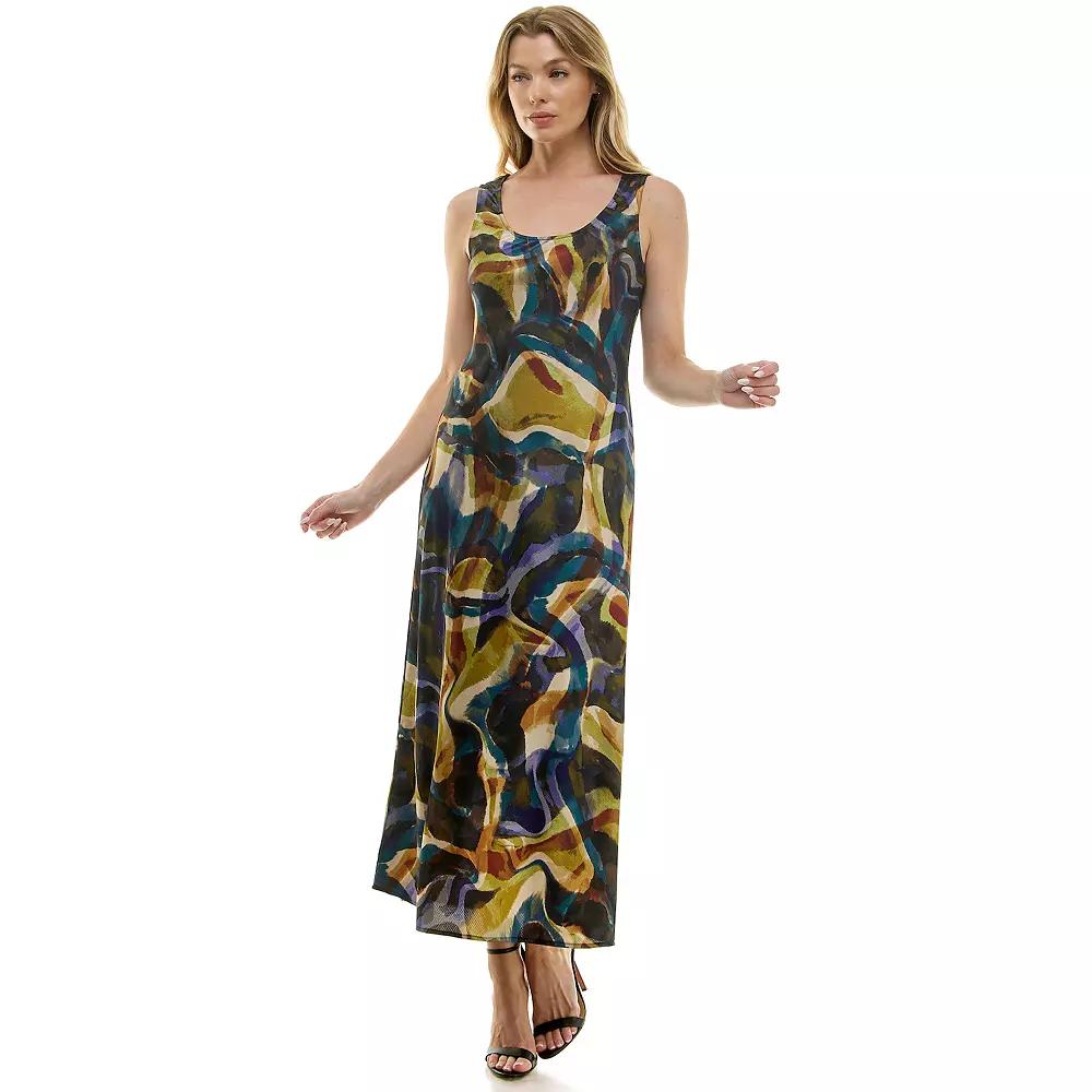 Women's Luxology Sleeveless Satin Slip Dress,  Product Image