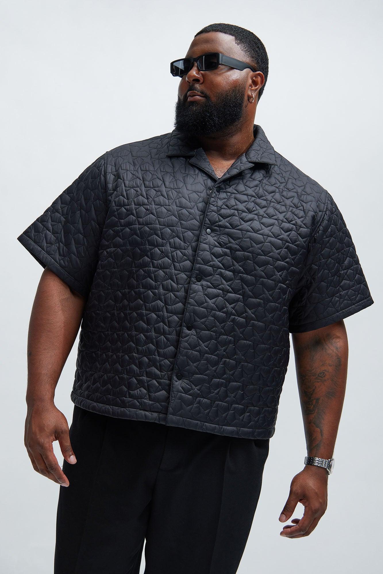 Attucks Quilted Nylon Shirt - Black Product Image