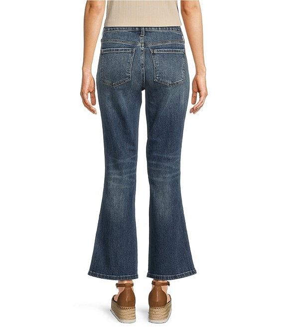 KUT from the Kloth Kelsey Stretch Denim Mid Rise Flare Leg Ankle Jeans Product Image