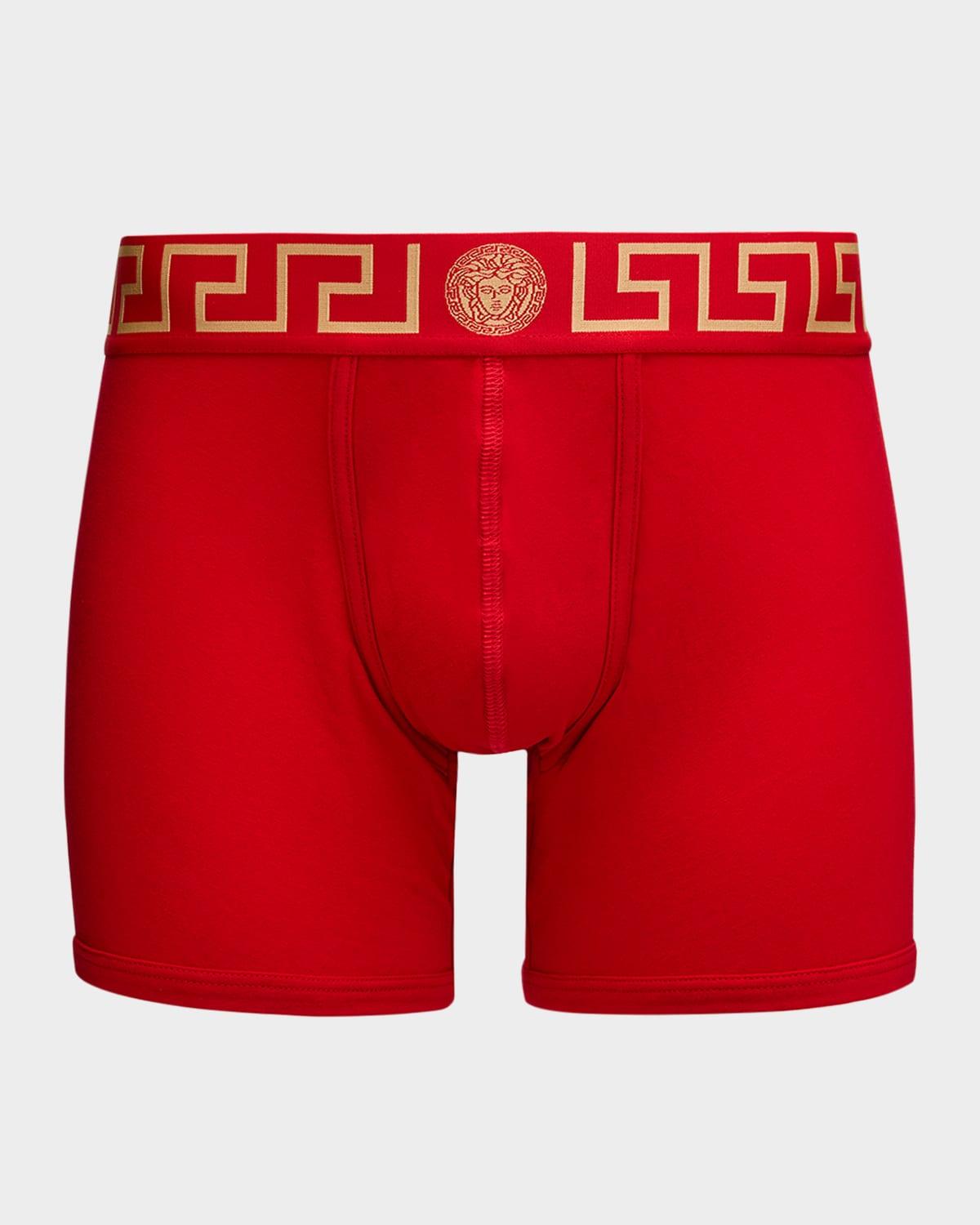 Mens Organic Cotton Greek Key Boxer Briefs Product Image