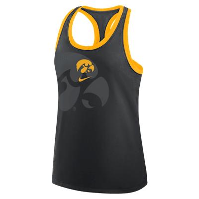 Iowa Primetime Shadow Nike Women's College Racerback Tank Top Product Image