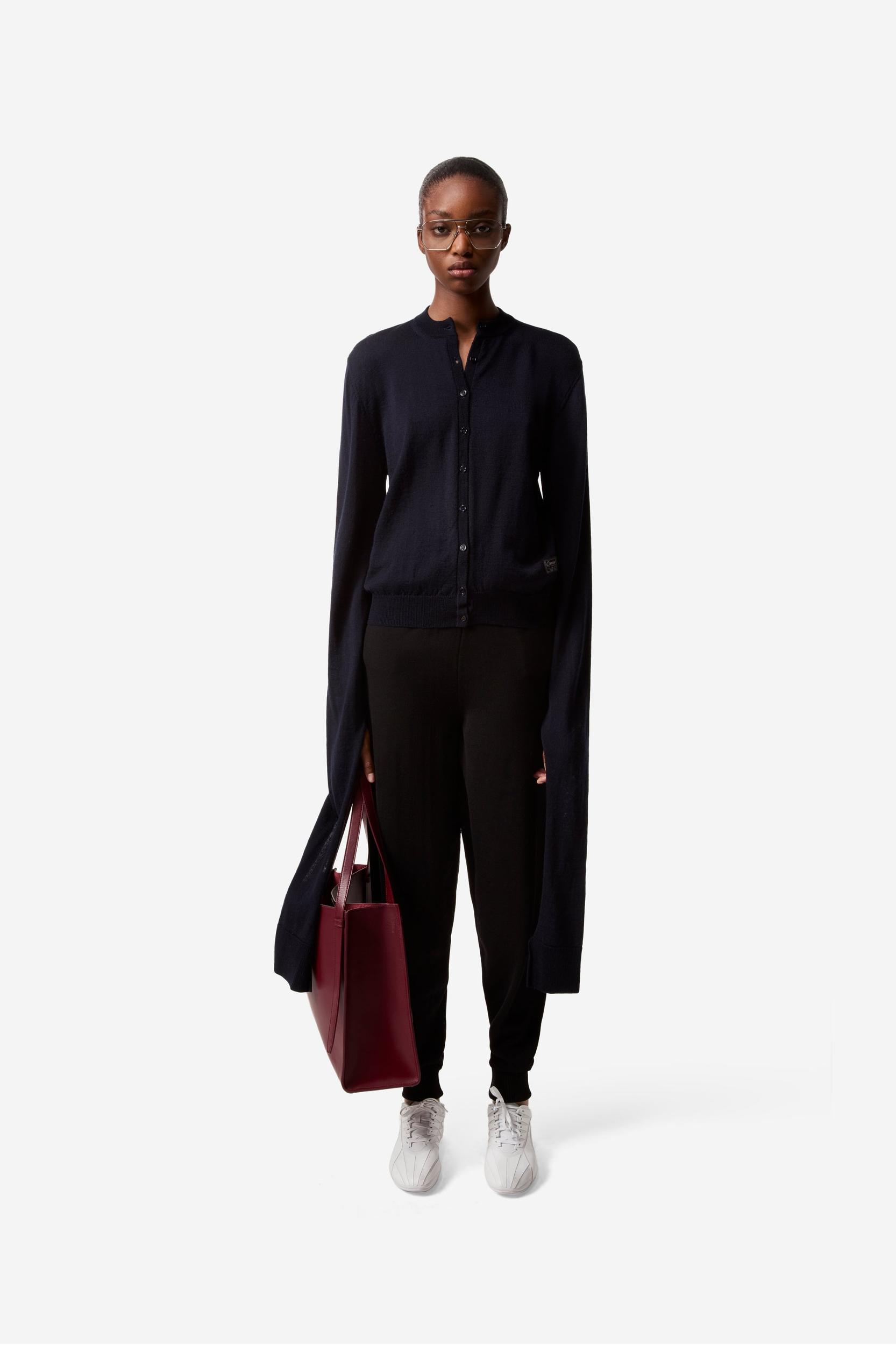 Knotted Sleeved Cardigan Product Image