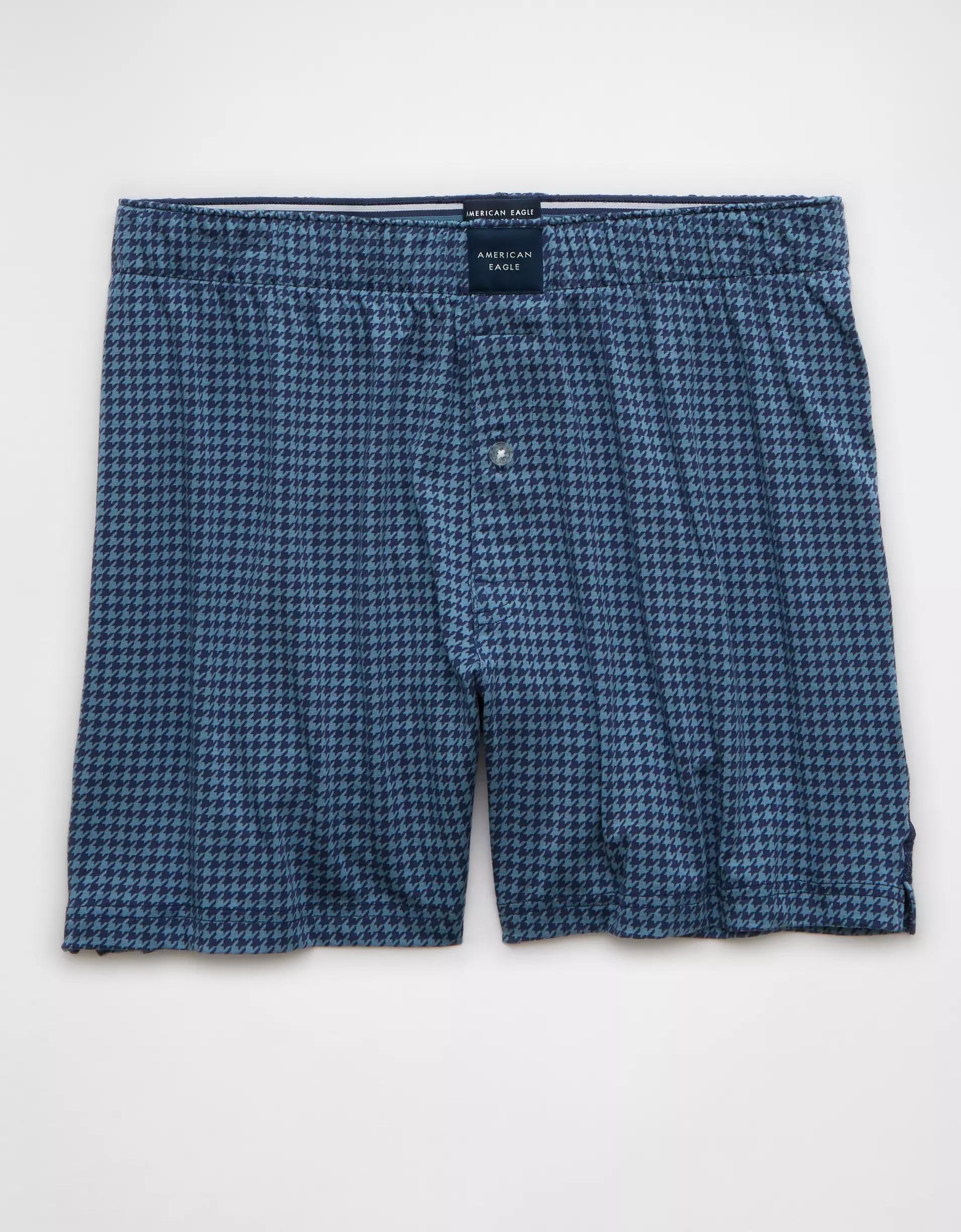AEO Men's Houndstooth Slim Knit Ultra Soft Boxer Short Product Image