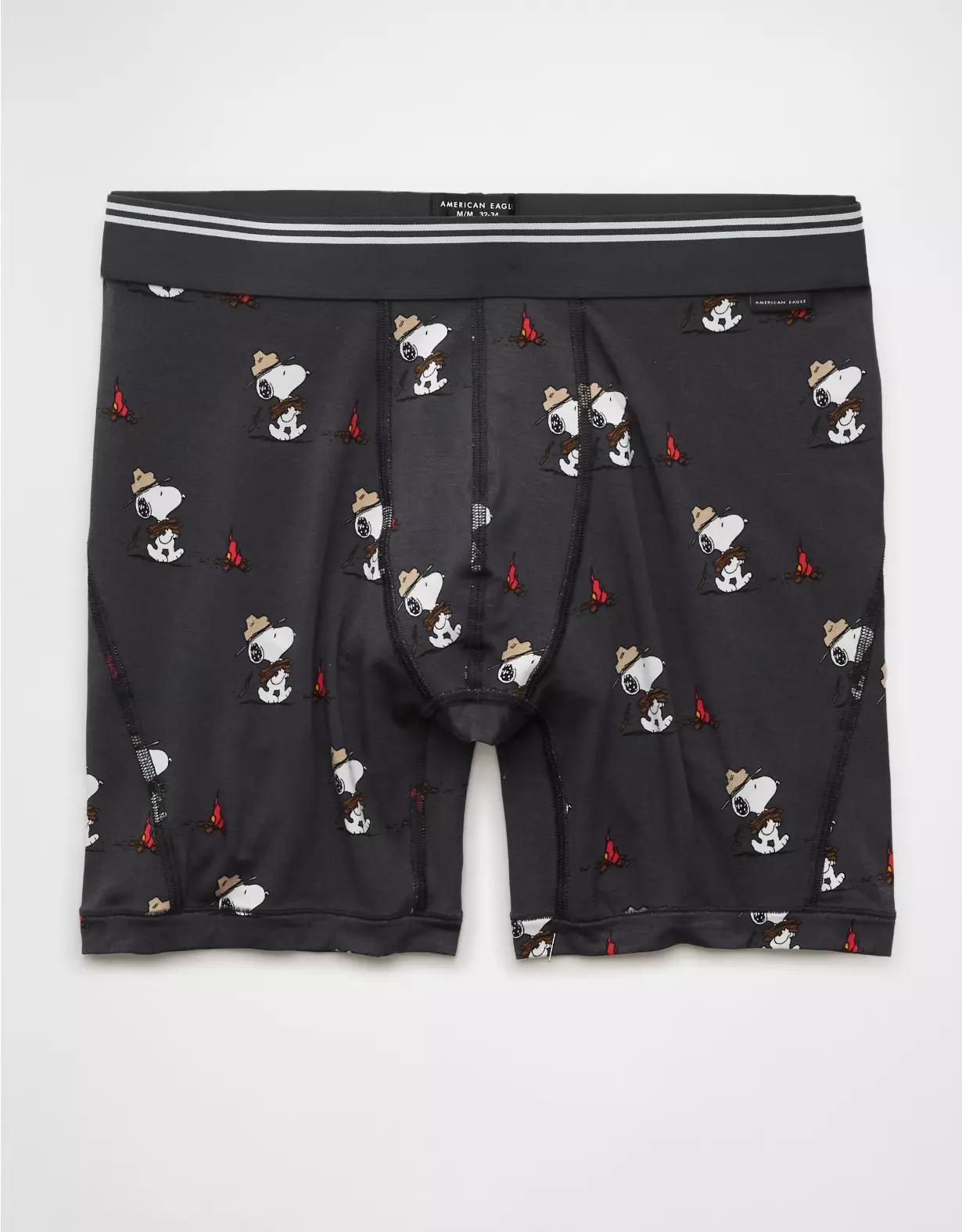 AEO Men's Snoopy Camp 6" Ultra Soft Boxer Brief Product Image