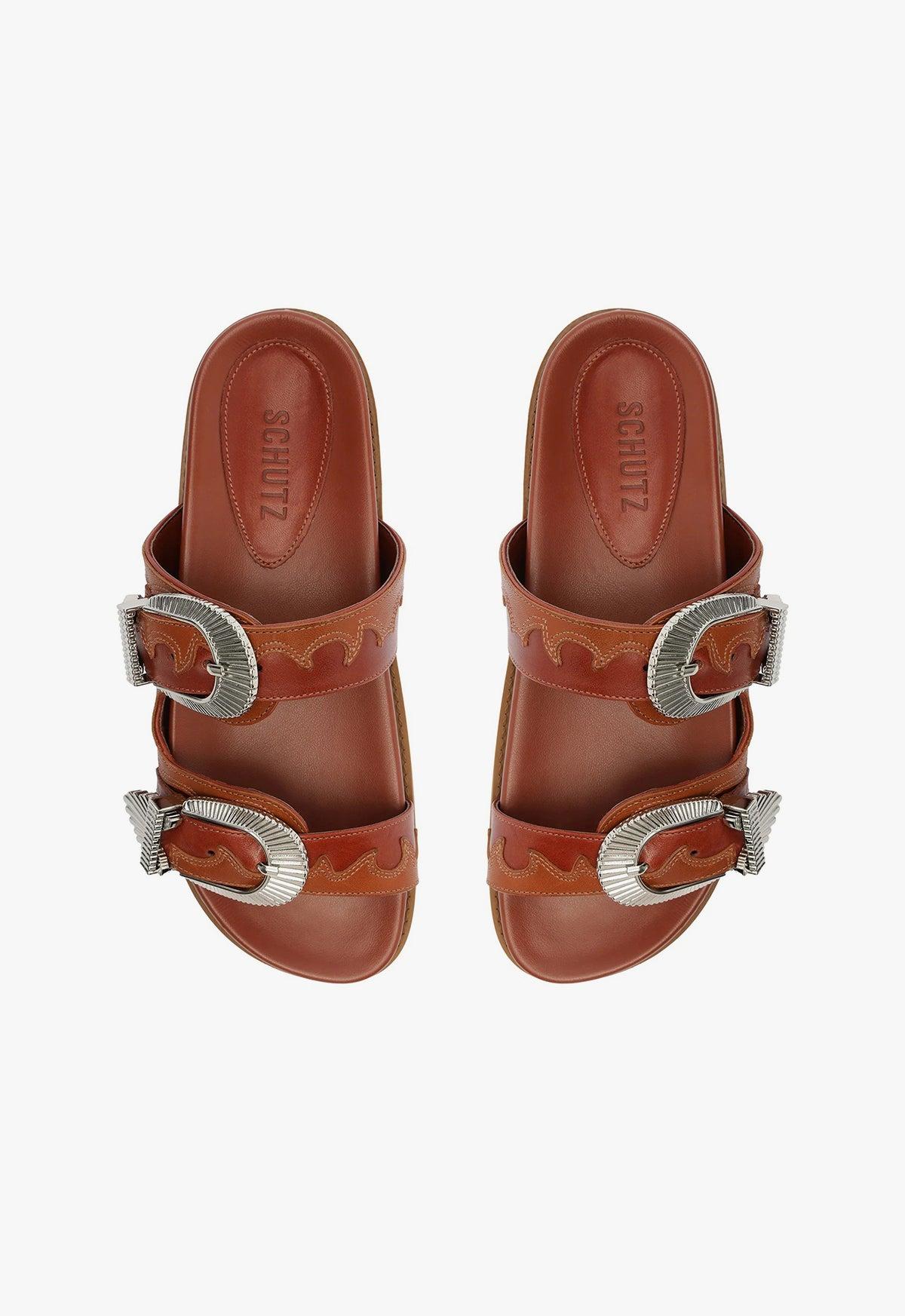 Harper Sporty Leather Sandal Female Product Image