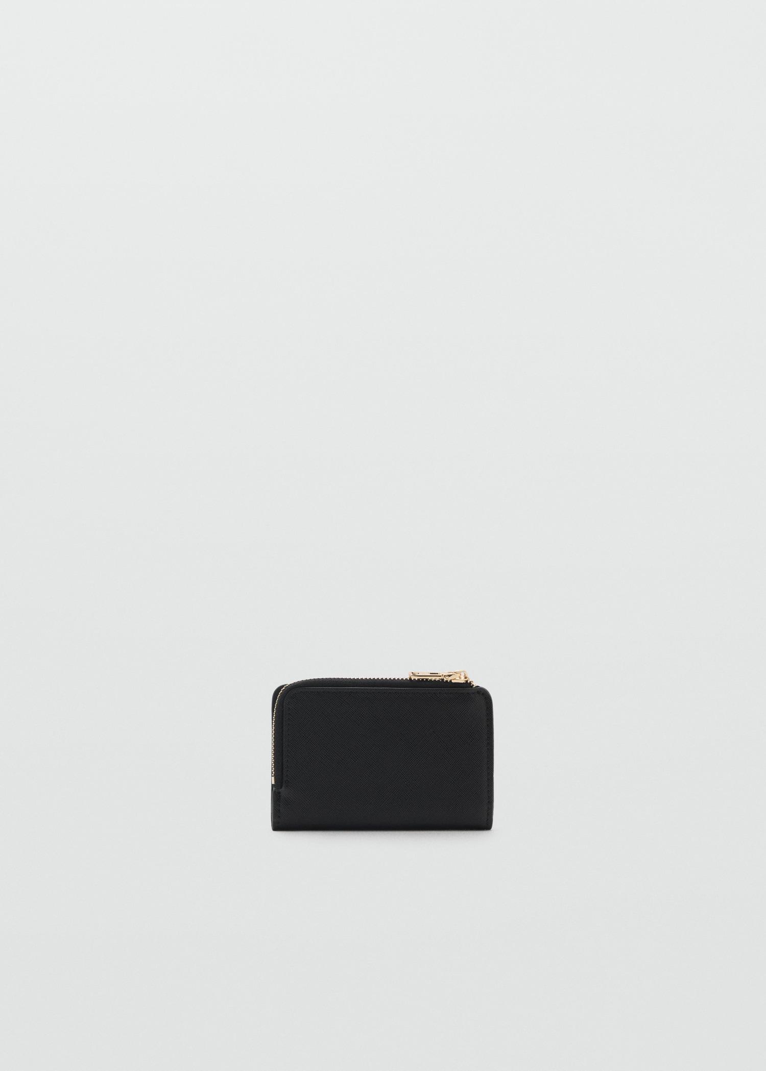 Leather-effect wallet - Women | MANGO USA Product Image