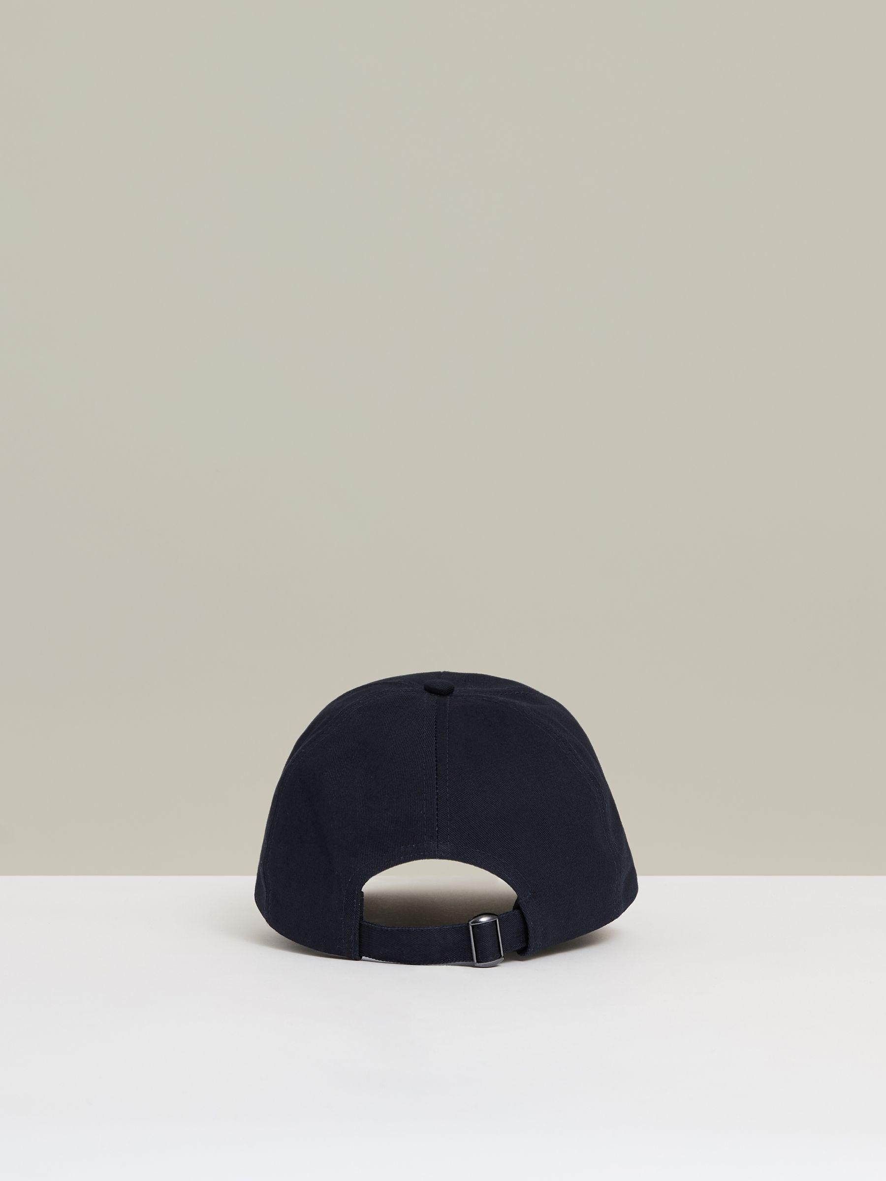 Cotton Logo-Embroidered Cap in Navy Product Image