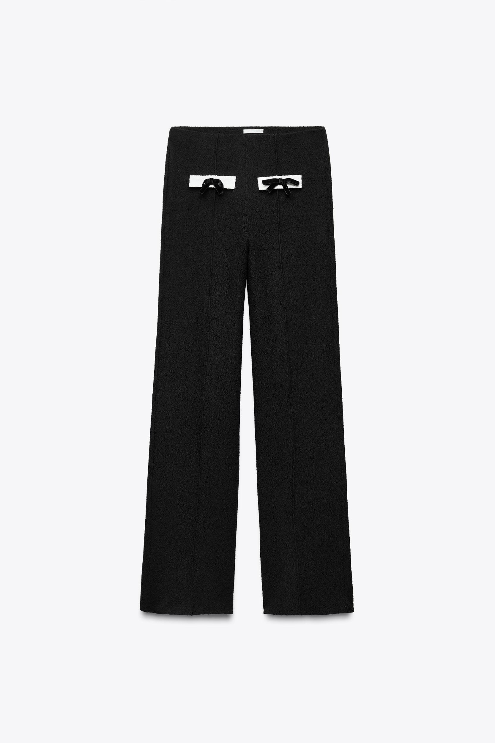 BOUCLÉ BOW PANTS Product Image