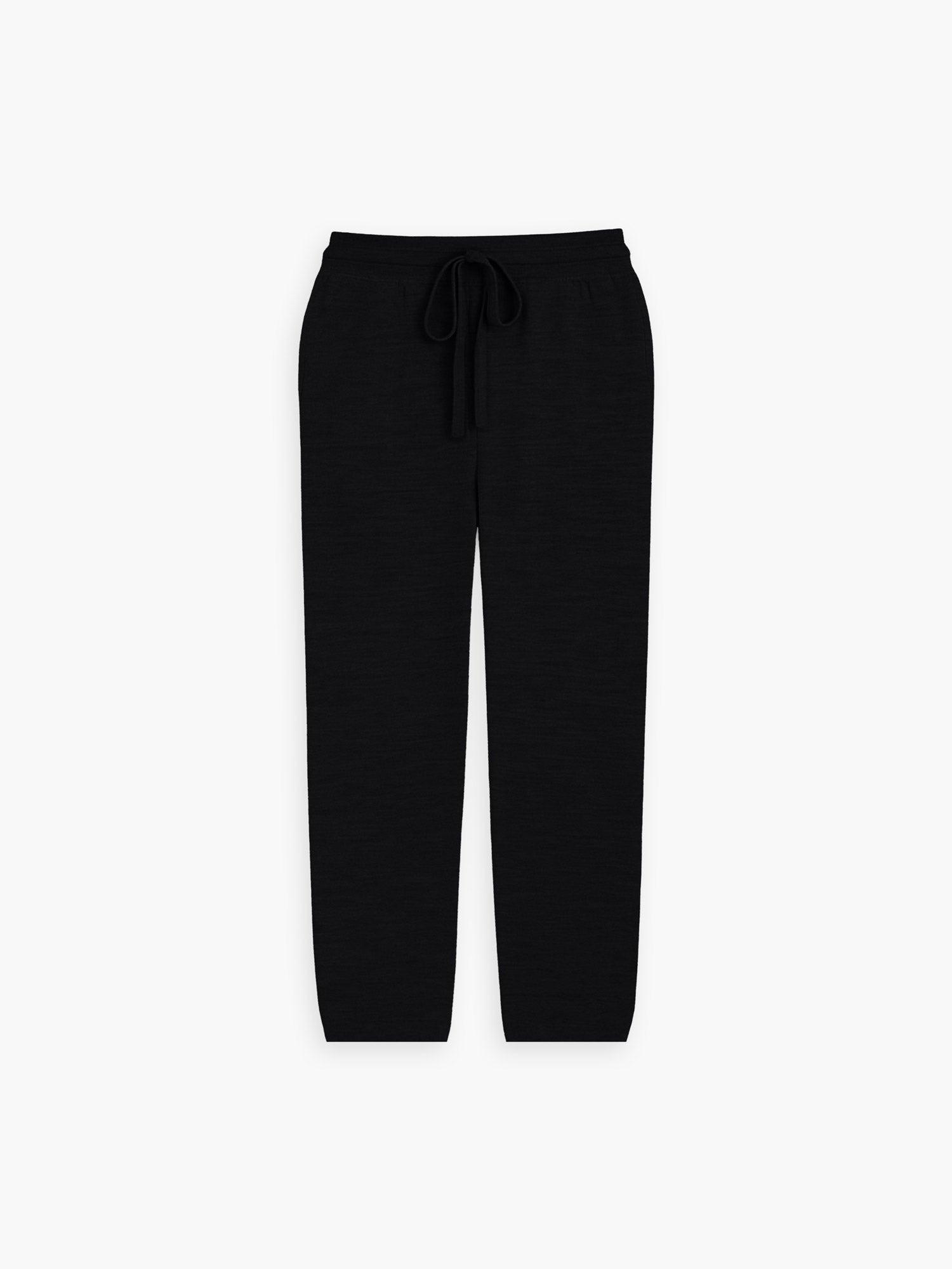 Men's Travel Merino Pant - Black Male Product Image