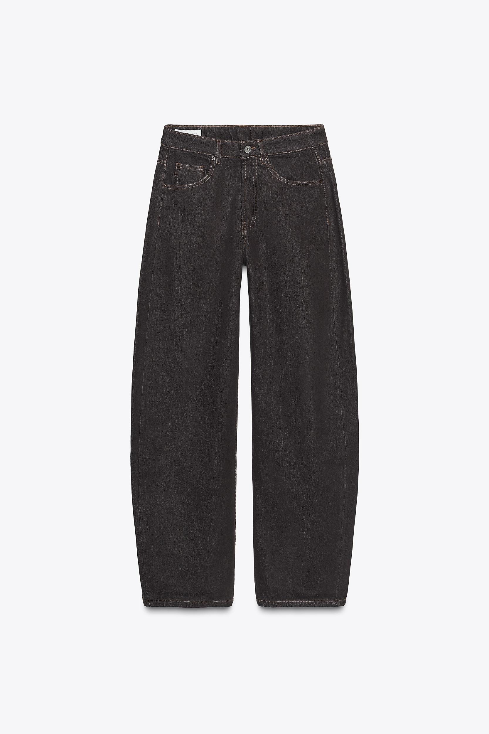 TRF BARREL HIGH-WAIST JEANS Product Image