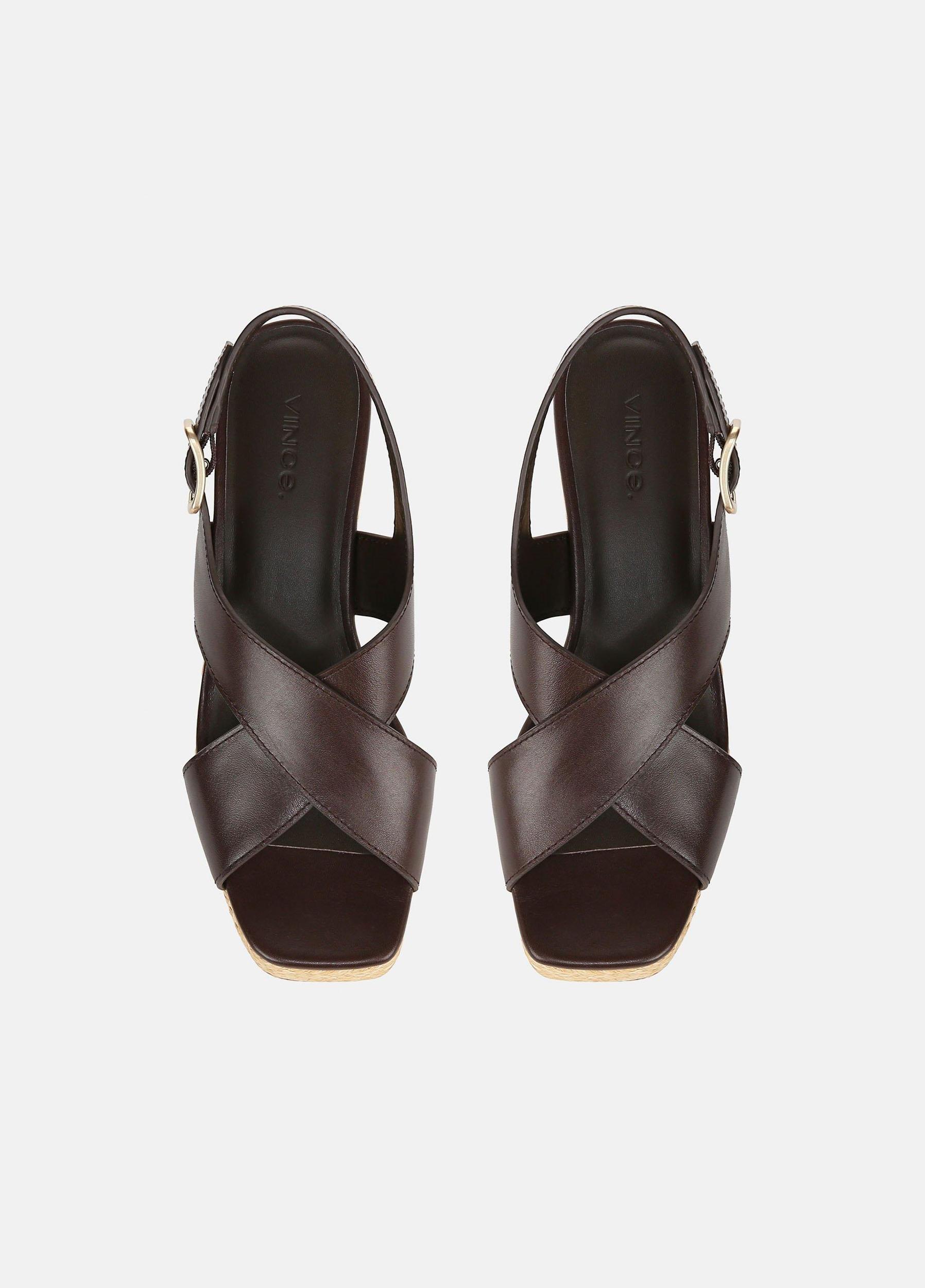 Clementina Leather Platform Sandal Product Image