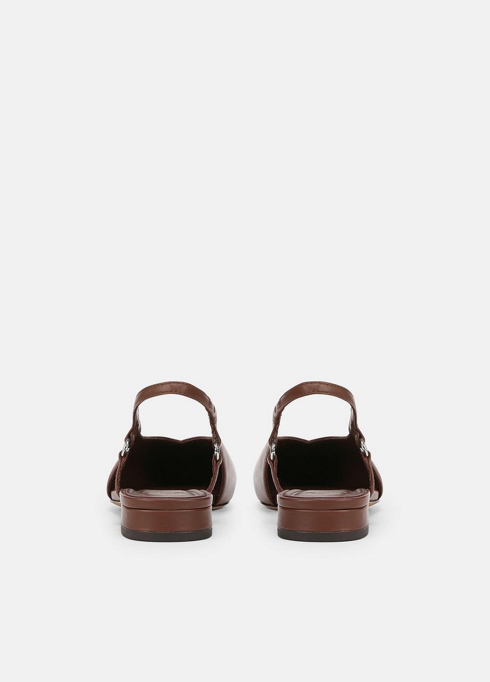 Ines Leather Slingback Flat Product Image