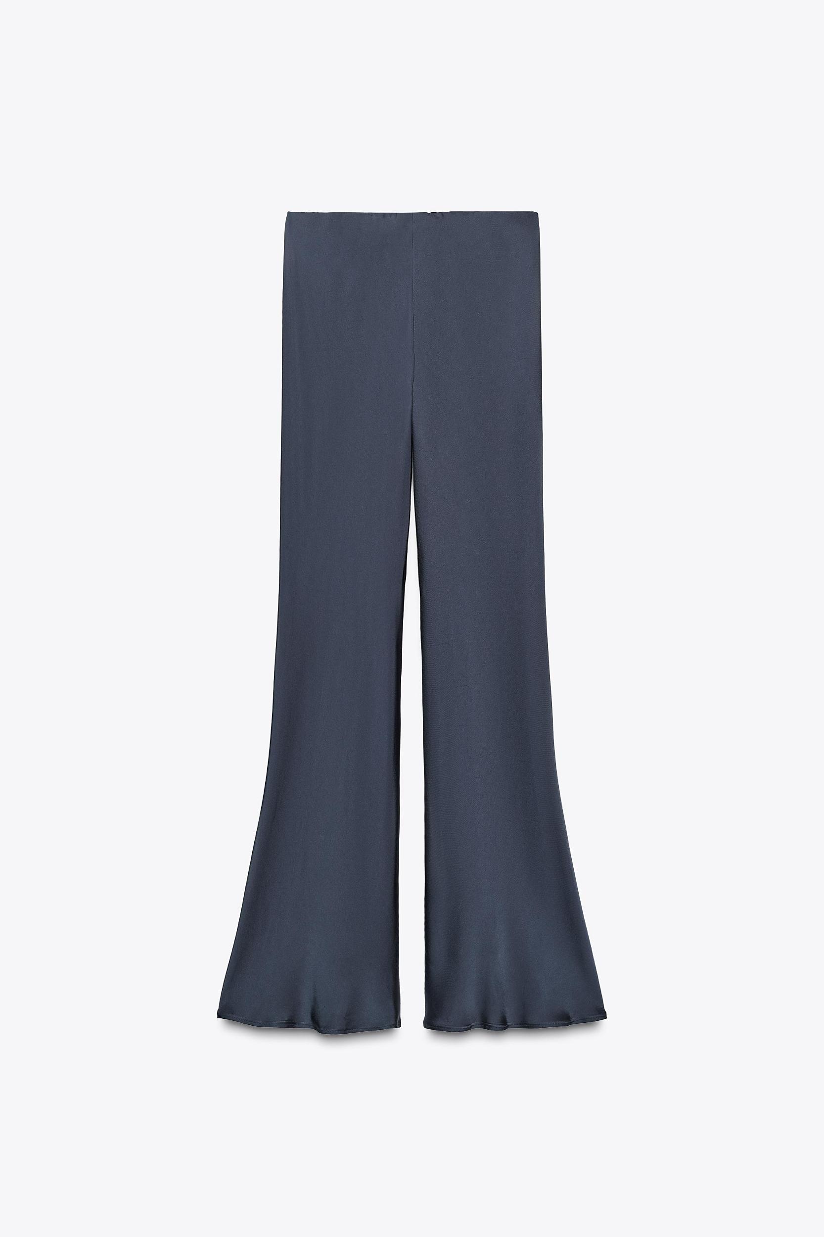 ZW COLLECTION SATIN FLARE PANTS Product Image