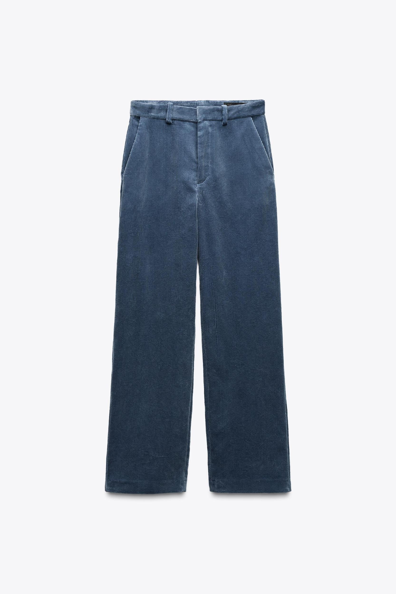 STRAIGHT LEG CORDUROY PANTS ZW COLLECTION Product Image