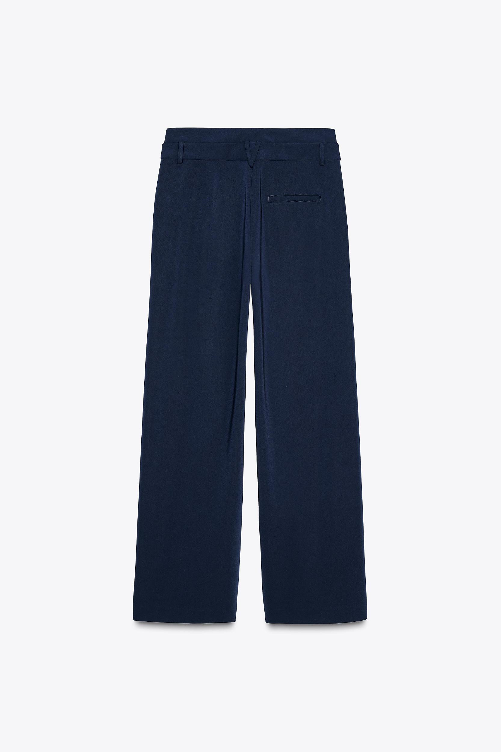 DOUBLE WAIST WIDE LEG PANTS Product Image