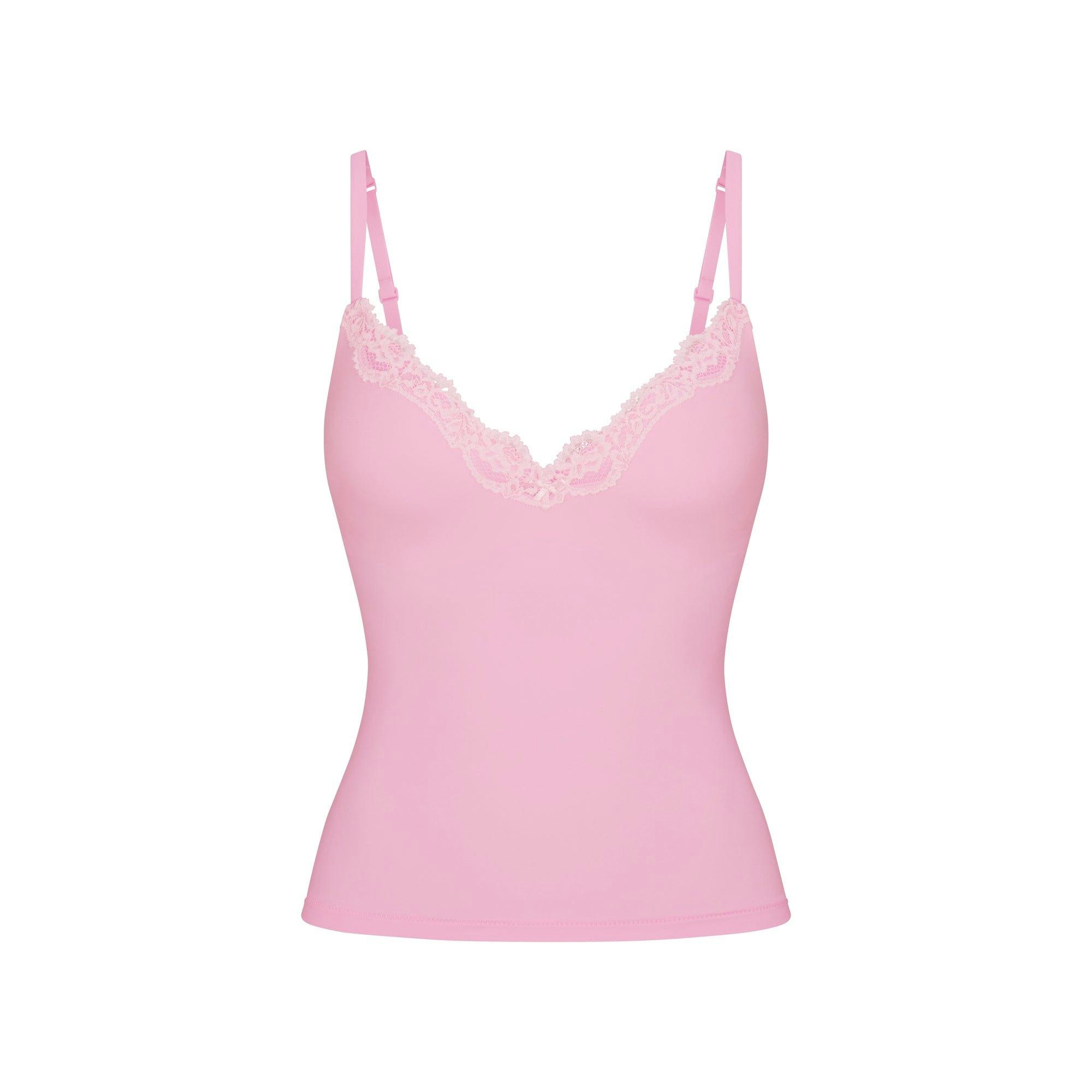 FITS EVERYBODY LACE PUSH-UP CAMI | BUBBLEGUM TONAL Product Image