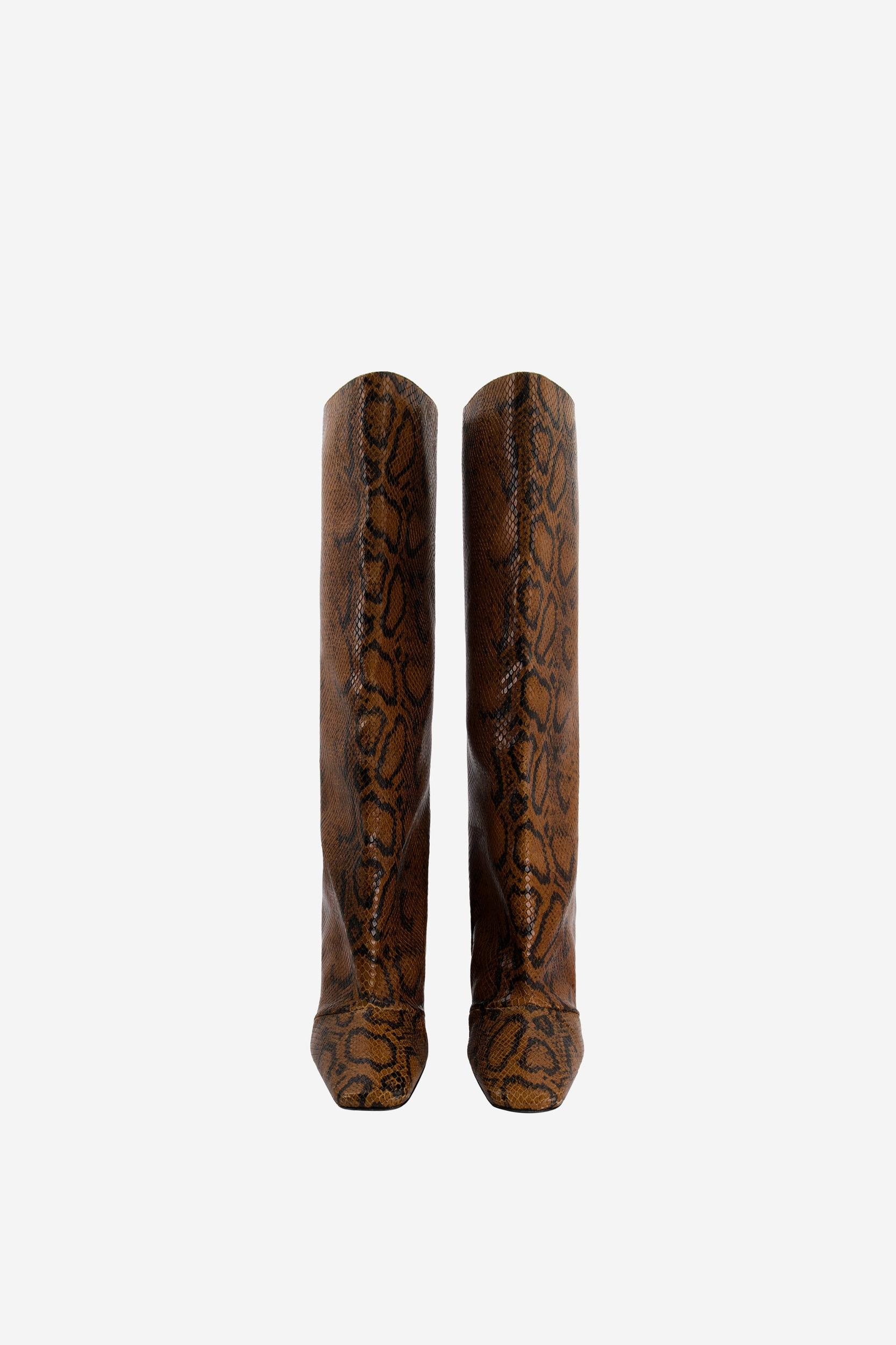 Snake Print Bridge Boot Product Image