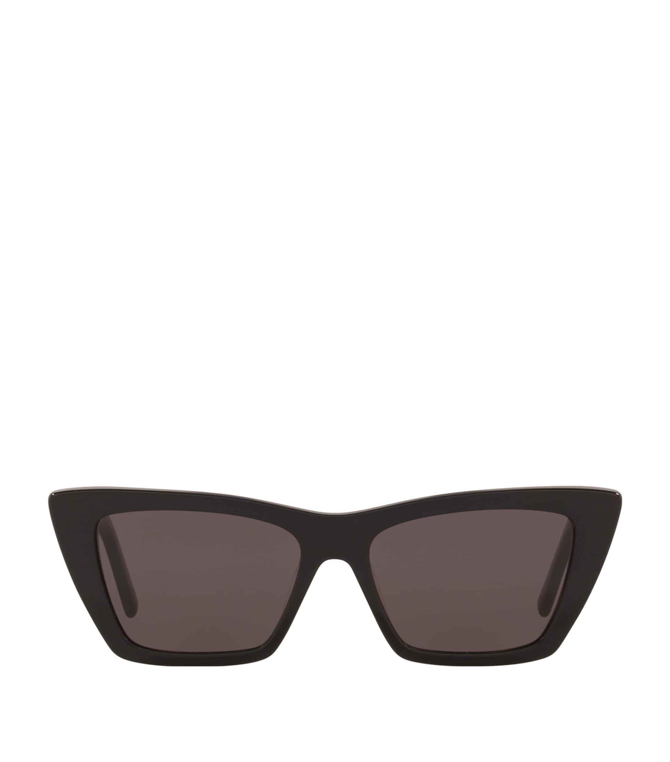 SAINT LAURENT Mica Cat-eye Acetate Sunglasses In Black Product Image