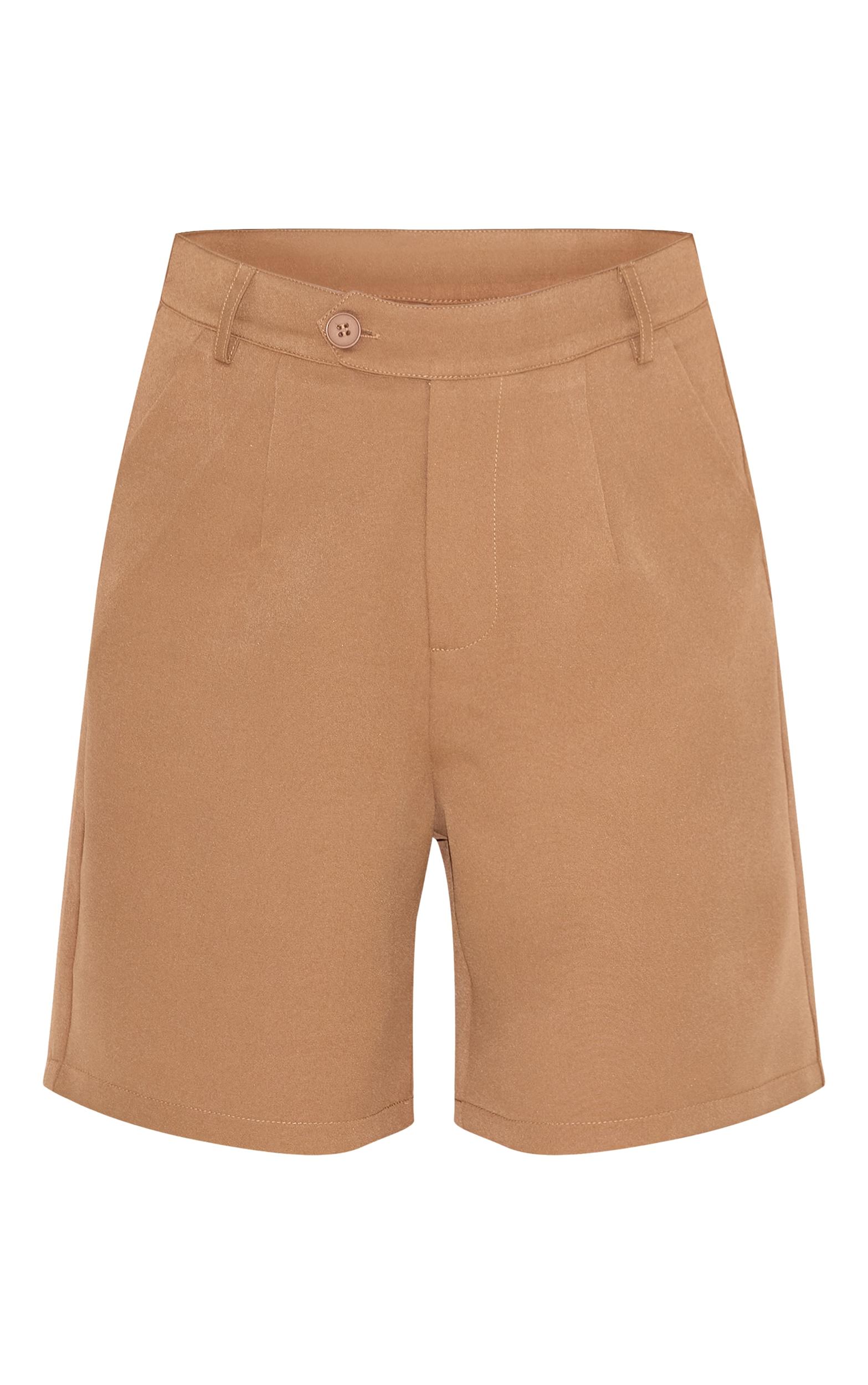 Petite Taupe Tailored Jorts Product Image