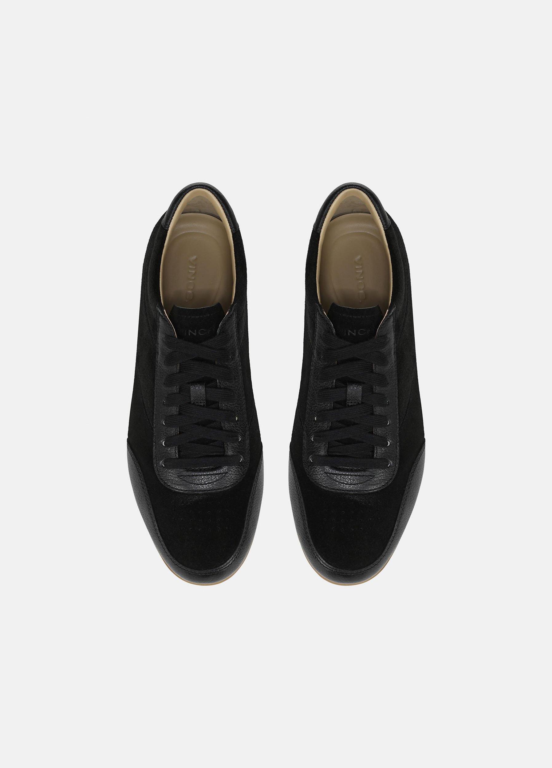 Jet Suede & Leather Trainer Product Image