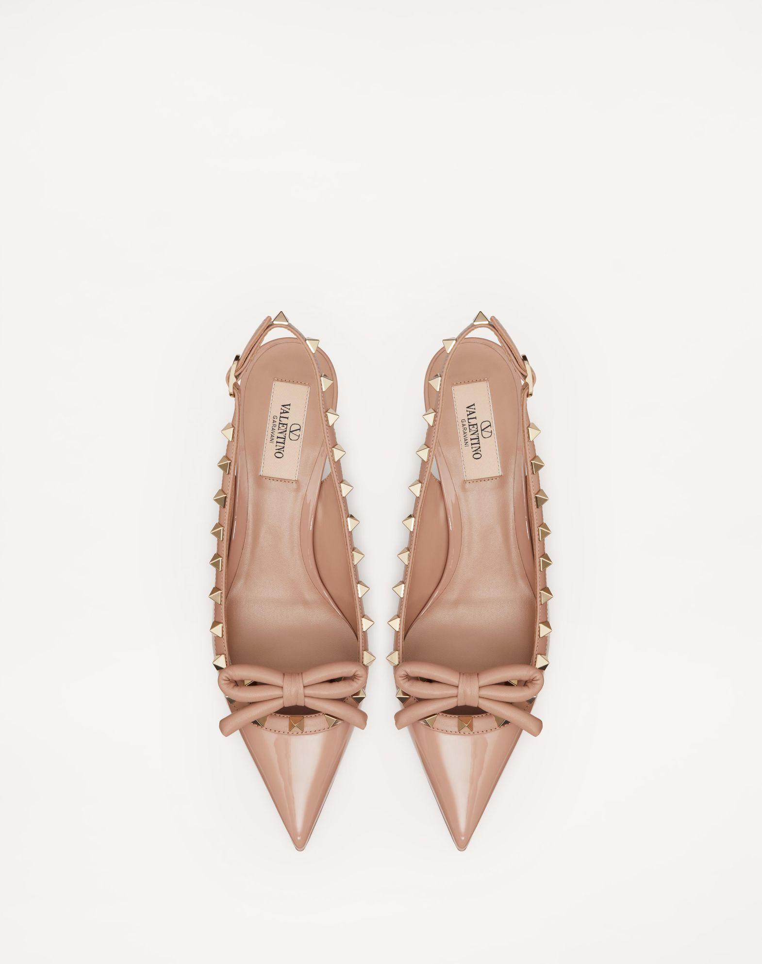 Rockstud Bow Slingback Patent Leather Pump 60Mm Product Image