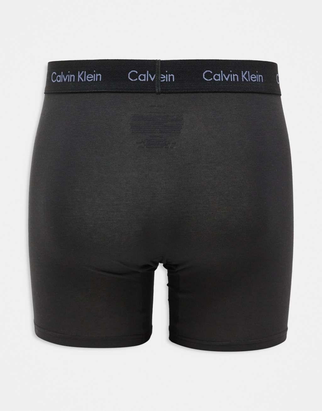 Calvin Klein Cotton Stretch 3 pack boxer brief in black Product Image