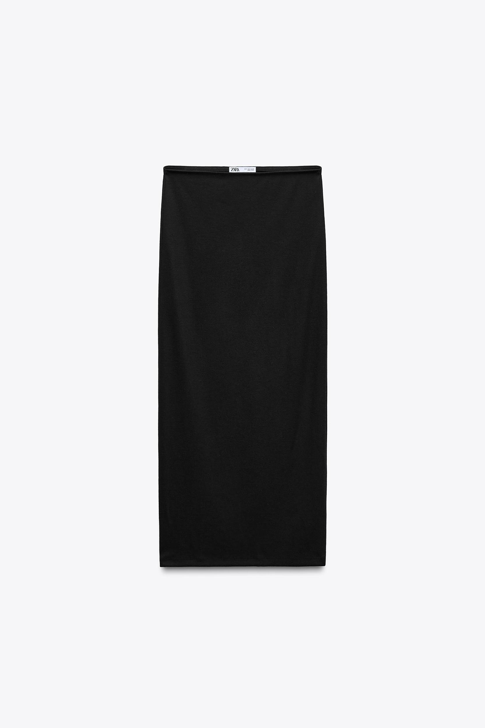 SOFT INTERLOCK MIDI SKIRT Product Image