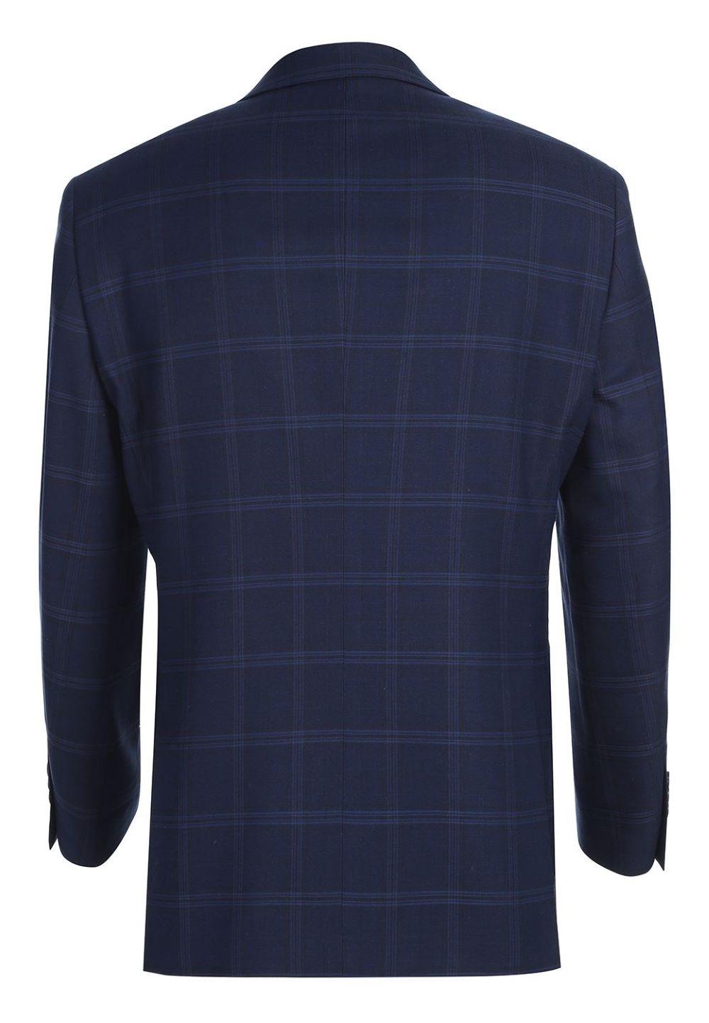 Blue Regular Fit 2 Piece Windowpane Suit Product Image