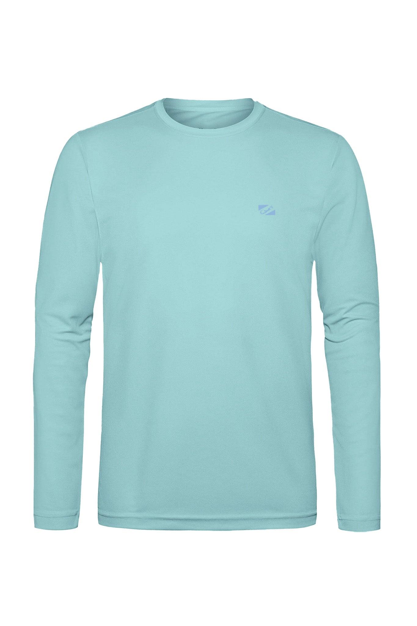 Bermies Men's Aqua Long Sleeve Tee Product Image