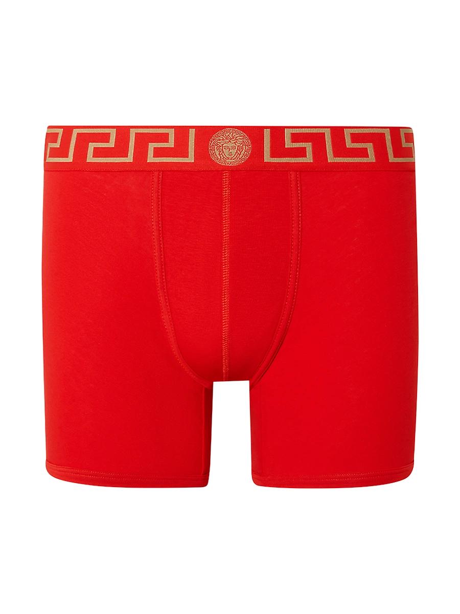 Mens Organic Cotton Greek Key Boxer Briefs Product Image