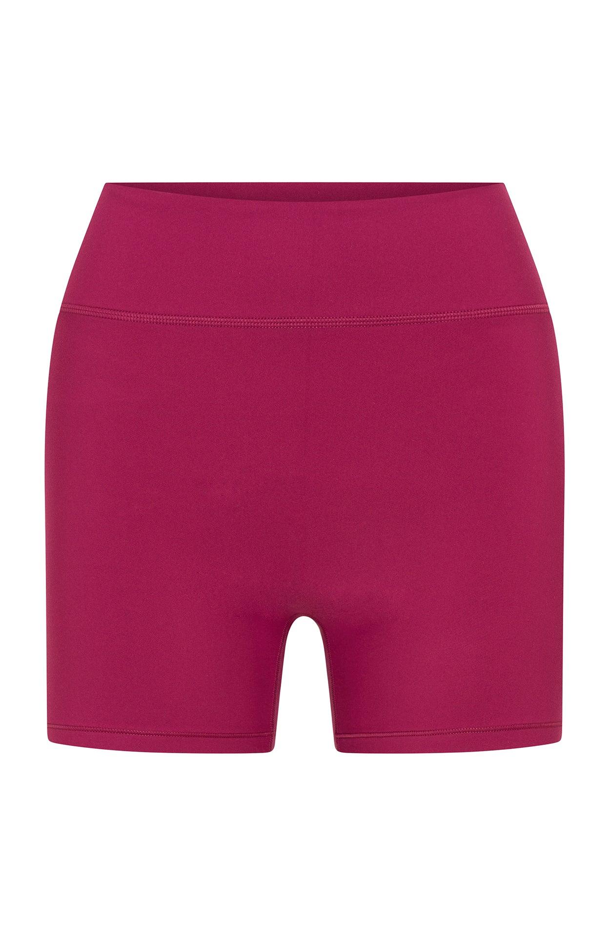 Endurance Scrunch High Waisted Shorts Berry Product Image