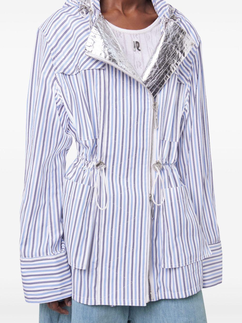 striped hooded jacket Product Image