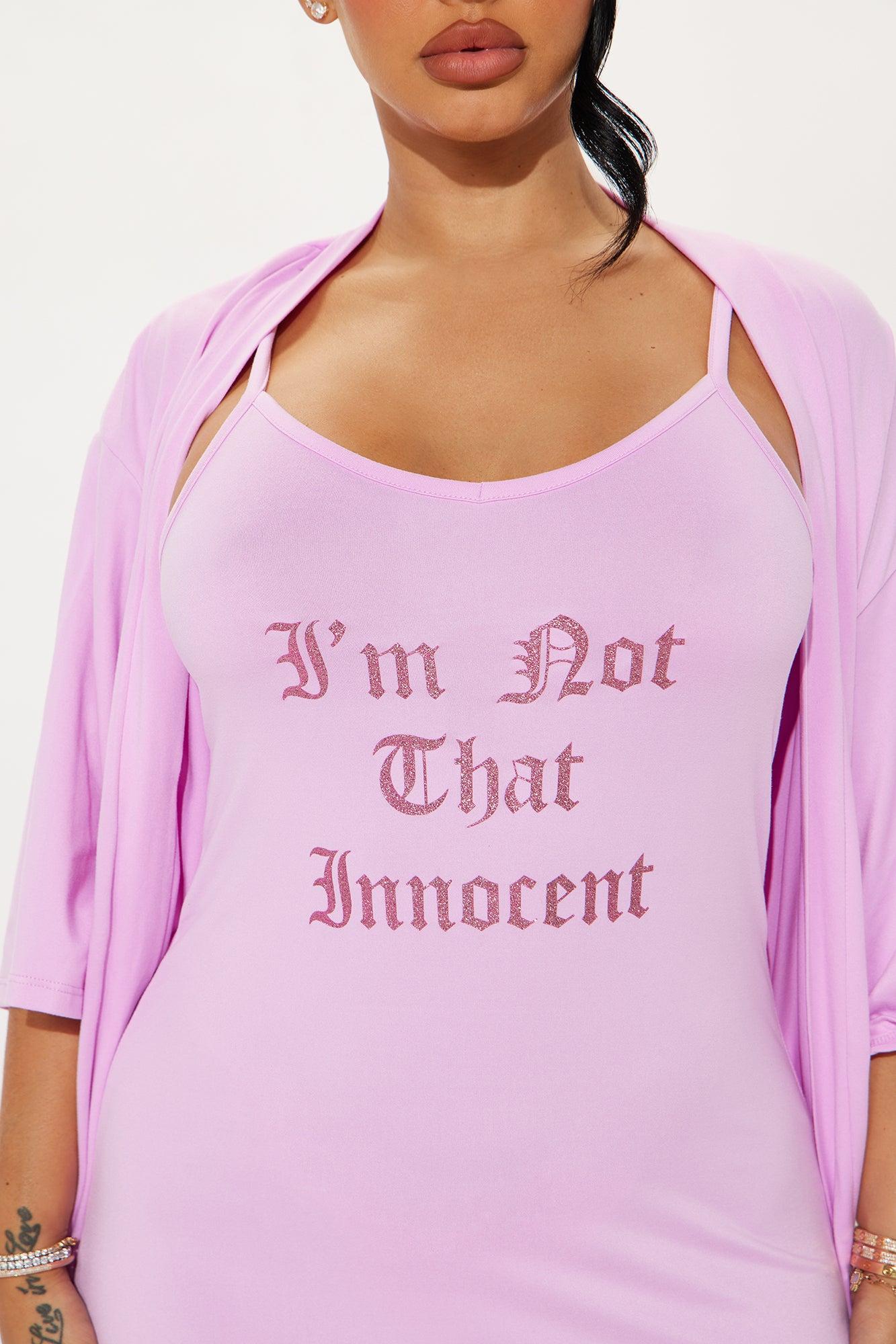 Not That Innocent PJ Robe Set - Pink Product Image