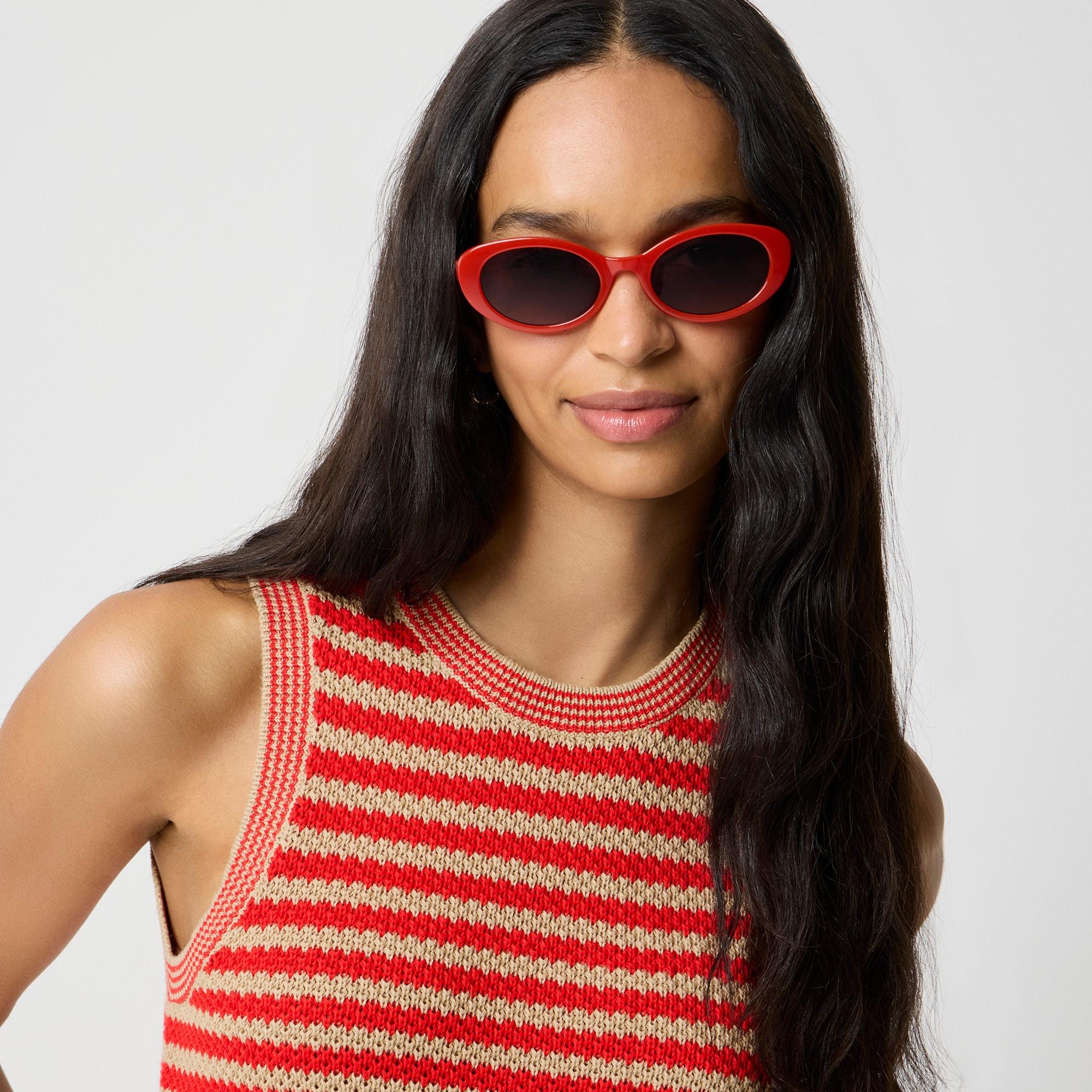 Striped textured sweater-tank Product Image