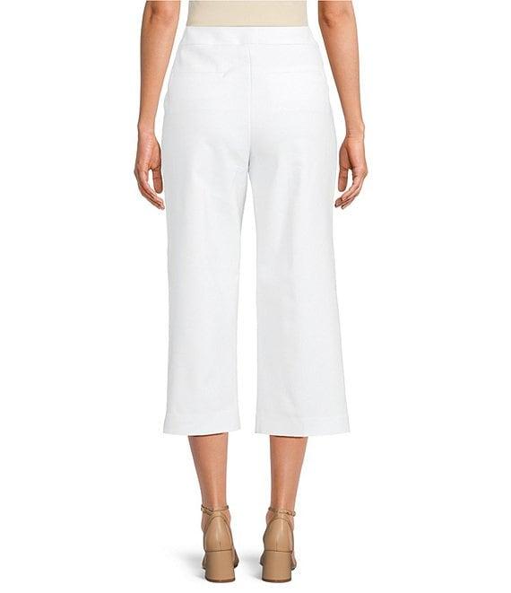 Investments Petite Size the PARK AVE fit Elite Stretch Pull-On Wide Leg Crop Pants Product Image