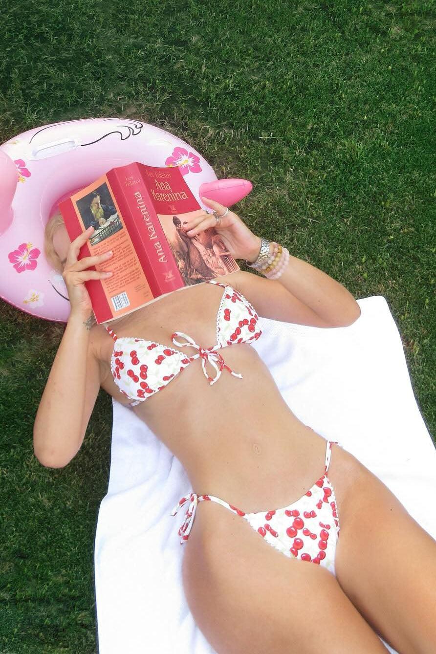 Sweet Cherry 2 Piece Bikini - White/combo Product Image
